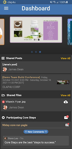 Android application Clap4u screenshort