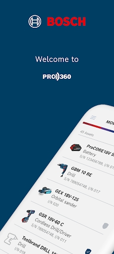 Android application Bosch PRO360 screenshort