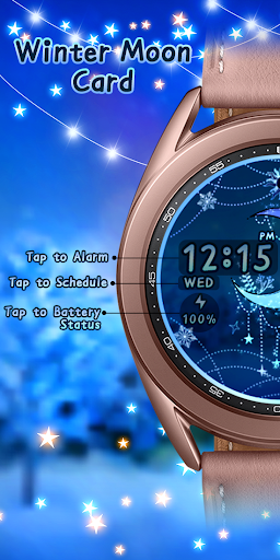 Winter Moon Card_Watchface Screen 2