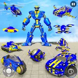 Flying Car Robot Ball Games icon