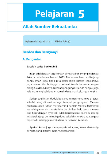 Buku Agama Kristen Kelas 4 K13