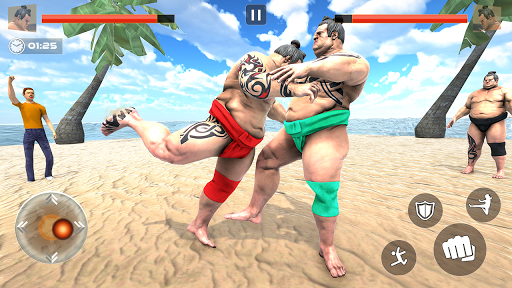 Code Triche Sumo Slammer Wrestling 2020: Sumotori Fight Games (Astuce) APK MOD screenshots 5