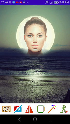 Android application Romantic Moon Photo Montage screenshort