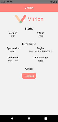 Android application Vitrion screenshort