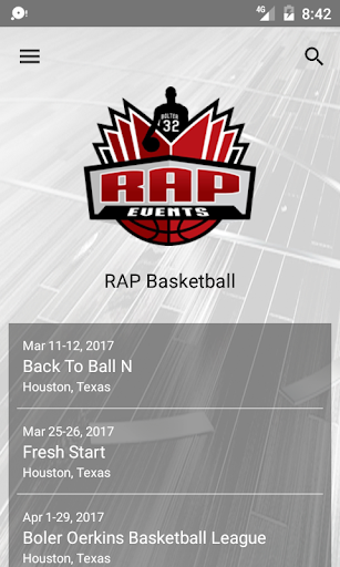 Android application RAP Basketball screenshort