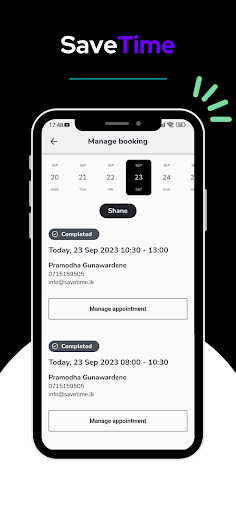 Savetime Service Screen 3
