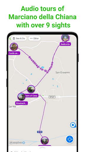 Android application Marciano della Chiana Guide screenshort