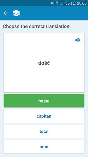 Polish-Spanish Dictionary Screen 3