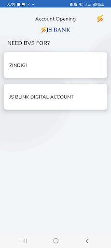 Android application JS BVS screenshort