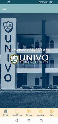 UNIVO APP Screen 2