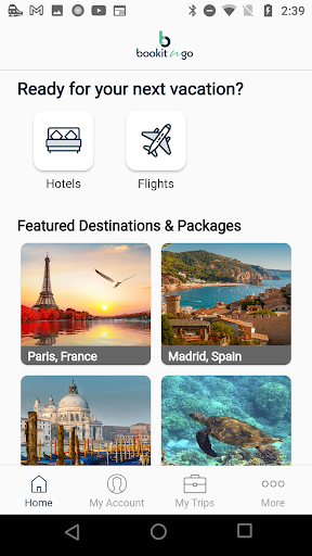 Android application BookitNGo screenshort