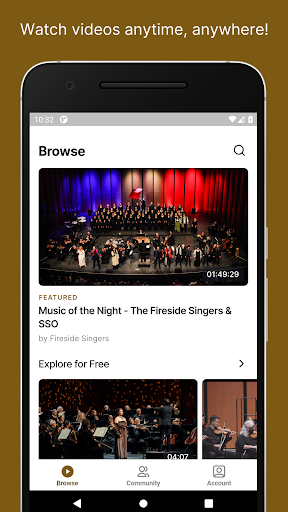 Android application ConcertStream.tv screenshort