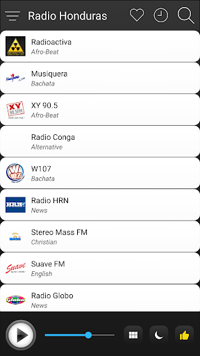 Honduras Radio FM AM Music Screen 3