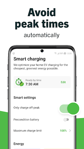 Screenshot of ev.energy: Home EV Charging