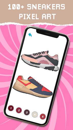 Android application Sneakers Pixel Color By Number screenshort