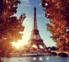 screenshot of Paris in Autumn Theme