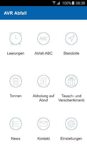 Android application AVR Abfall screenshort