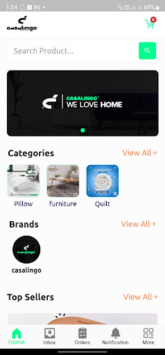Android application casalingo screenshort