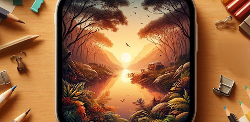 Live wallpaper touch effect