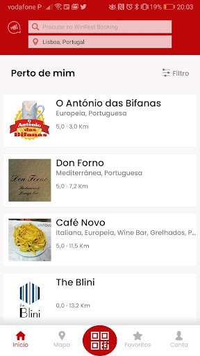 Android application WinRest Booking – Restaurants screenshort