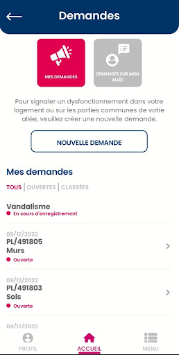Android application SDH et Moi screenshort