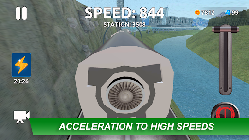 Hyperloop train simulator