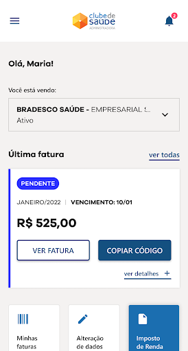 Clube de Saúde Screen 2