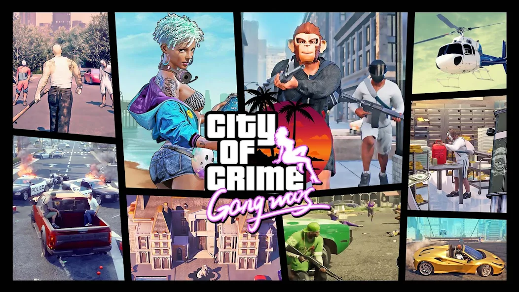 تحميل لعبة City of Crime Gang Wars مهكرة 2023 للاندرويد