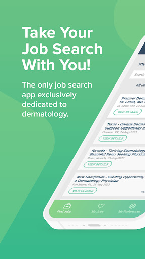 Android application myDermJobs screenshort