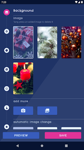 Android application Christmas Tree Wallpapers screenshort