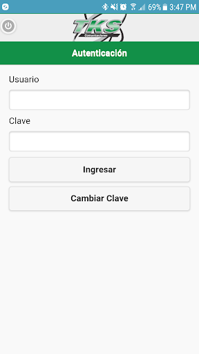 Android application TKS Móvil screenshort