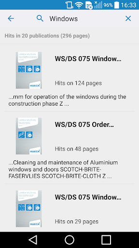 HUECK Systems Documentation Screen 2