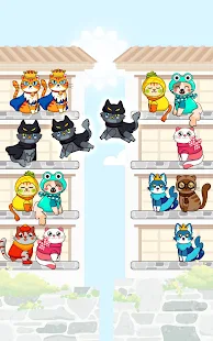 猫の色の並べ替えパズルスクリーンショット 12