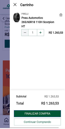 Loja Coopertradição Screen 2