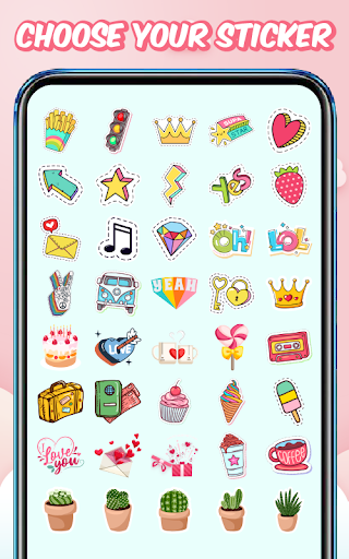 แต่งรูปสติ๊กเกอร์ Screen 3