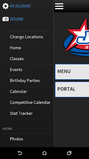 Android application J&R Gymnastics screenshort