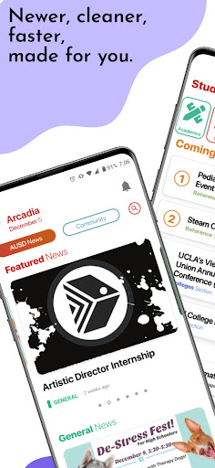 Android application Arcadia High Mobile screenshort