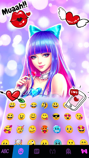 Esports Girl Keyboard Backgrou Screen 3