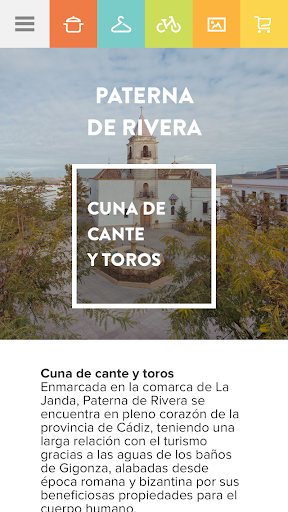 Android application Conoce Paterna screenshort