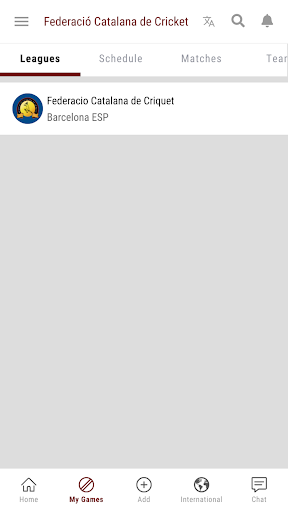 Android application Federació Catalana de Cricket screenshort
