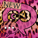 Pink Leopard Theme for GO SMS icon