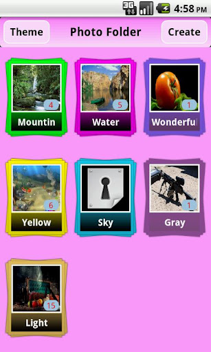 Android application [Photo,Video] Photo Folder screenshort