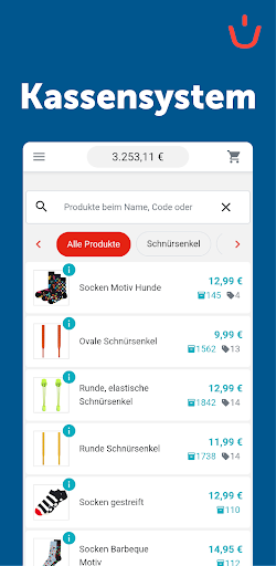 Android application VersaCommerce POS screenshort
