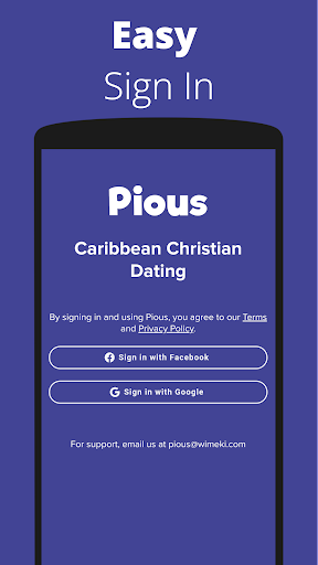 Android application Pious Dating screenshort