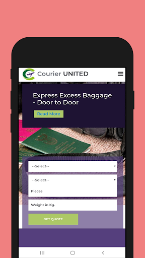 Android application Courier United screenshort
