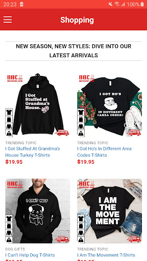 Android application Bbctshirt screenshort