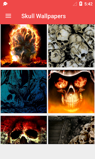 Android application Skull Wallpaper HD screenshort