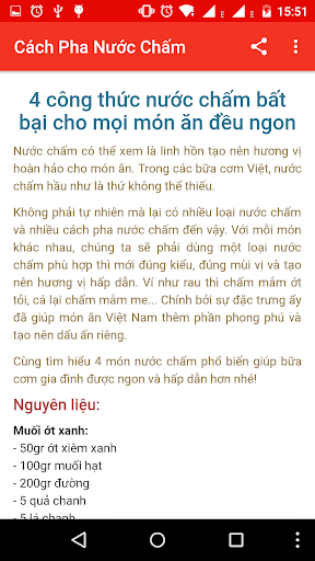 Công thức pha nước chấm Screen 3