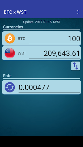 Android application Bitcoin x Samoan Tala screenshort