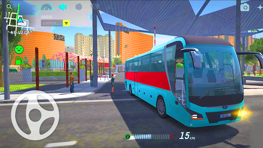 مواقف الحافلات الحقيقية 3D